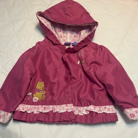 Disney Other - Disney Pink Hooded Raincoat with Winnie the Pooh